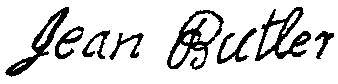 Jean Butler's signature