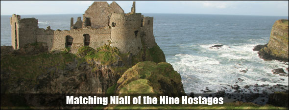 Possible site of the legendary home of Niall of
          the Nine Hostages.