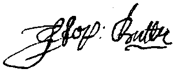 Stephen Butler's signature